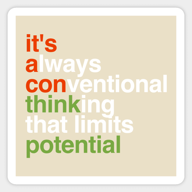 Convention Limits Potential Sticker by My Geeky Tees - T-Shirt Designs